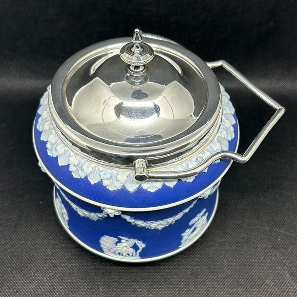 VINTAGE Wedgwood Biscuit Barrel - Picture 3 of 12